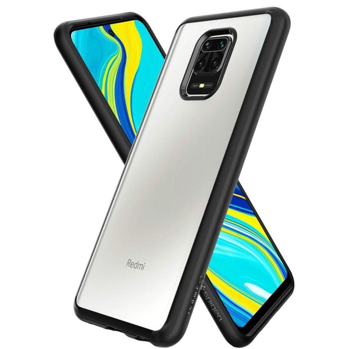UTGATT5 - Spigen - Ultra Hybrid Xiaomi Redmi Note 9/9 Pro - Matt Svart