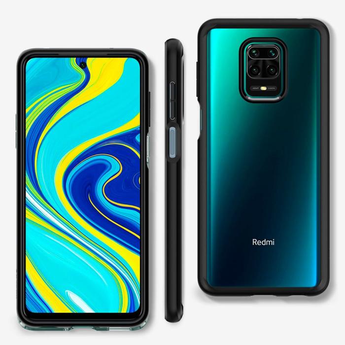 UTGATT5 - Spigen - Ultra Hybrid Xiaomi Redmi Note 9/9 Pro - Matt Svart