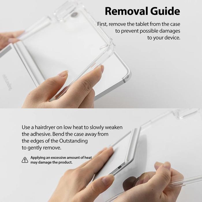 UTGATT4 - Ringke Outstanding Adjustable Tablet Kickstand - Rosa