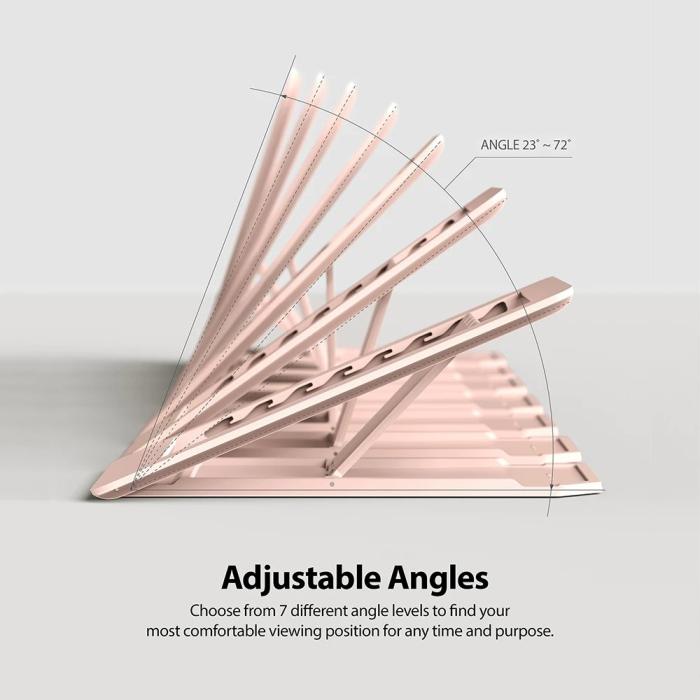 UTGATT4 - Ringke Outstanding Adjustable Tablet Kickstand - Rosa