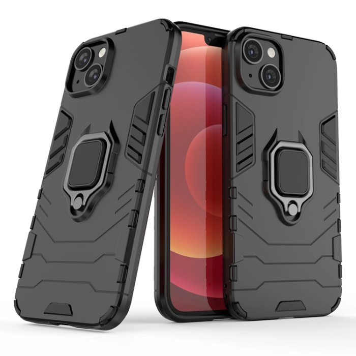 OEM - iPhone 14 Plus Mobilskal Ring Armor - Svart