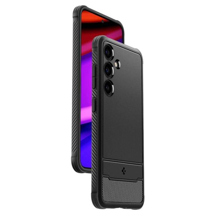 Spigen - Spigen Galaxy S24 Mobilskal Rugged Armor - Matte Svart