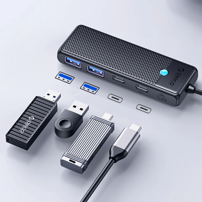 ORICO - Orico Hubb 2xUSB-A 3.0 2xUSB-C 3.0 - Svart