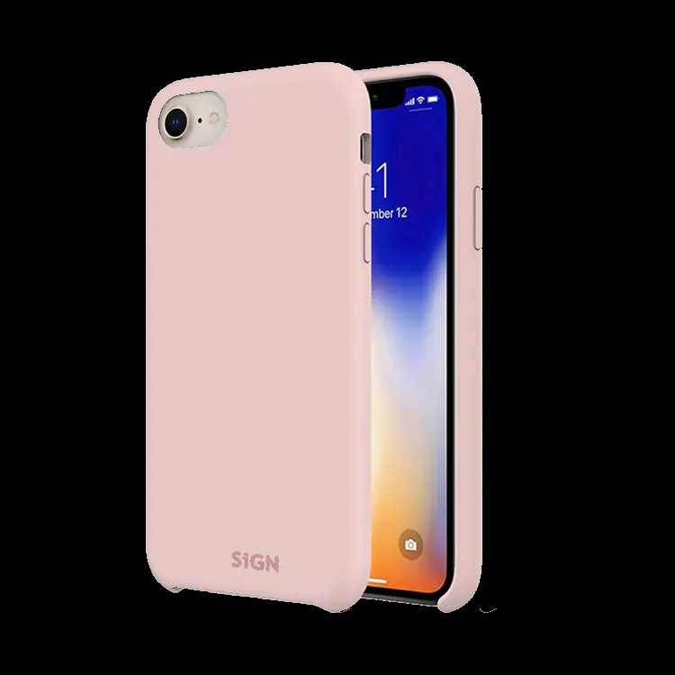 SiGN iPhone 7/8/SE (2020/2022) Skal Liquid Silicone - Rosa | 2353 | AlltMobil