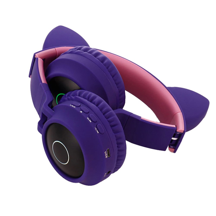 OEM - Over-Ear Hörlurar för Barn med Mic Bluetooth 5.0 Foldable - Khaki