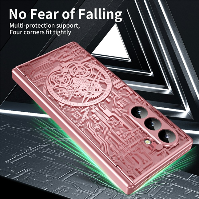 A-One Brand - Galaxy Z Fold7 Mobilskal Mechanical Legend Electroplating - Rosa
