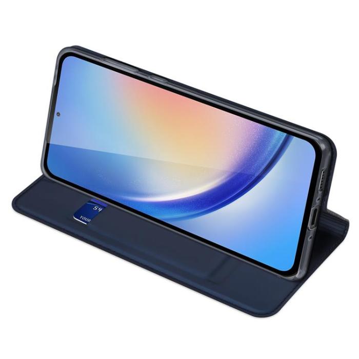 Dux Ducis - Dux Ducis Galaxy A35 5G Plånboksfodral Skin Pro med Flap - Blå