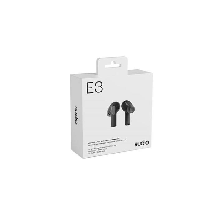 UTGATT - Sudio Trådlösa Hörlurar In-Ear E3 ANC - Svart