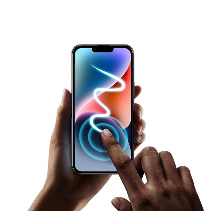 Boom of Sweden - LIVSTIDSGARANTI - BOOM iPhone 14 Privacy Härdat Glas Skärmskydd 2st