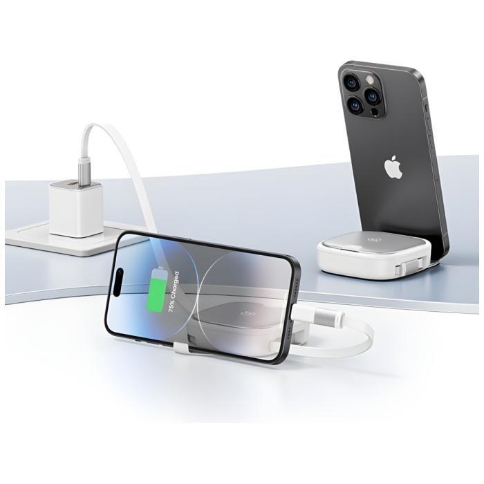 USAMS - USAMS Kabel 3-i-1 Box MicroUSB/USB-C/Lightning 60W SJ650USB01 - Stål