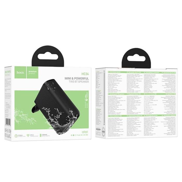 Hoco - Hoco Högtalare Bluetooth 5W 1200 mAh HC34 - Svart