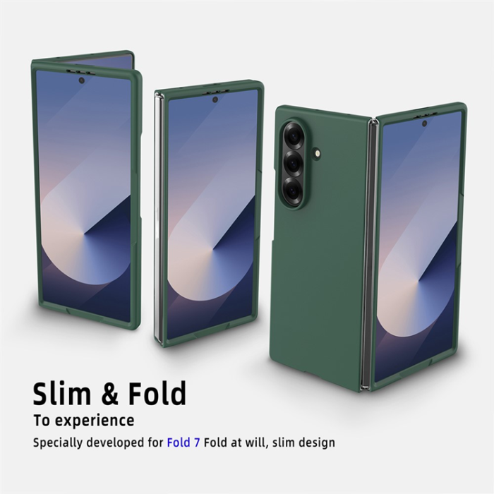 A-One Brand - Galaxy Z Fold 7 Mobilskal Skin-Feel Anti Shock - Svart