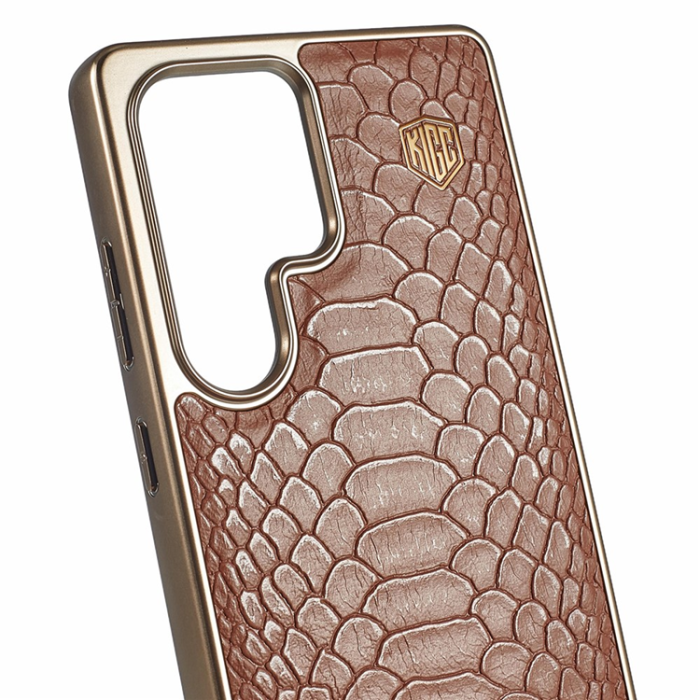 KIGC - KIGC Galaxy S25 Ultra Mobilskal MagSafe Crocodile Hybrid