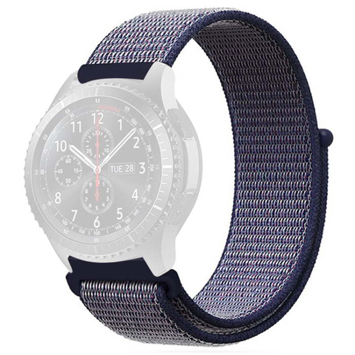 KALEBOL - Kalebol Galaxy Watch 6/6 Classic Armband Nylon Loop - Midnight Blå