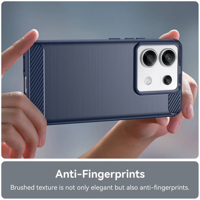 OEM - Xiaomi Redmi Note 13 Pro Plus Mobilskal Carbon - Blå
