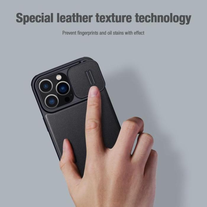 Nillkin - Nillkin iPhone 14 Plus Plånboksfodral QinPro - Grön