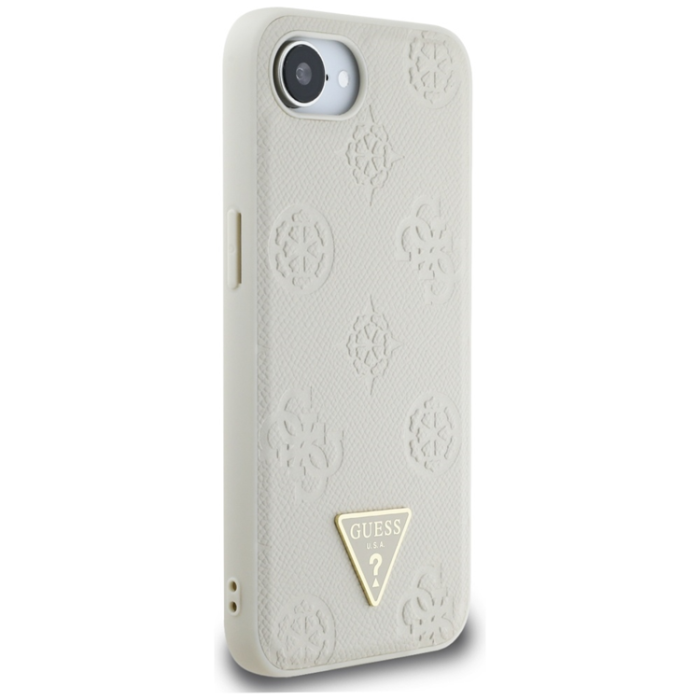 Guess - Guess iPhone 16e Mobilskal Magsafe Triangle Logo - Beige