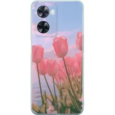 Gustaf - Mobilskal till OnePlus Nord N20 SE med Rosa Tulpaner