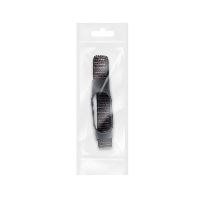 OEM - Xiaomi Mi Smart Band 5/6/7 Armband Nylon 05 - Svart
