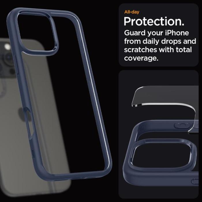 Spigen - Spigen iPhone 16 Pro Max Mobilskal Ultra Hybrid - Marinblå