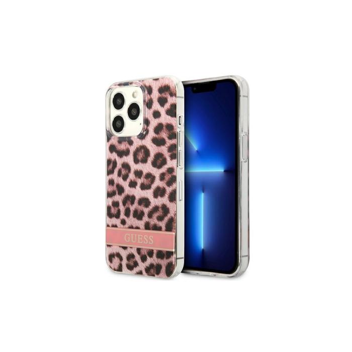OEM - iPhone 13 Pro Skal Rosa Leopard Elektro Rand