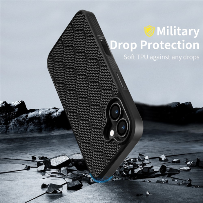 A-One Brand - iPhone 17 Mobilskal MagSafe Aramid Fiber TPU - Vaxkaka