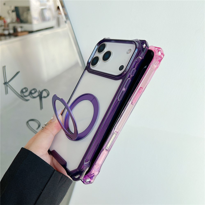 A-One Brand - iPhone 17 Pro Max Mobilskal MagSafe Kickstand - Transparent