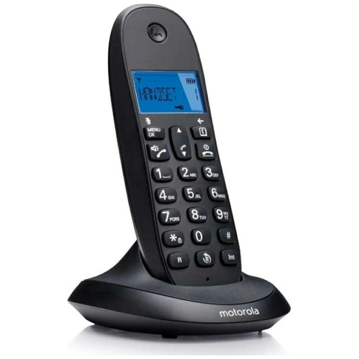 Motorola - Motorola Trådlös Fast Hemtelefon C1001CB Plus - Svart