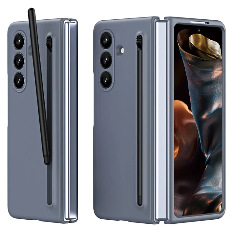 Galaxy Z Fold7 Mobilskal med Härdad Glas Och Stylus - Grå | 2353 | AlltMobil