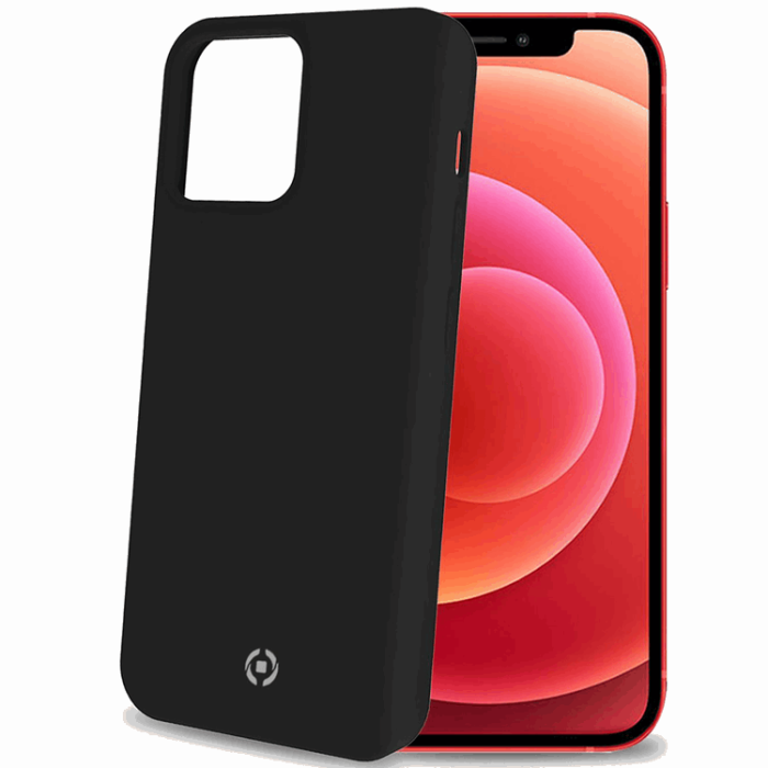 Celly - Celly iPhone 13 Mobilskal Cromo Soft Rubber - Svart