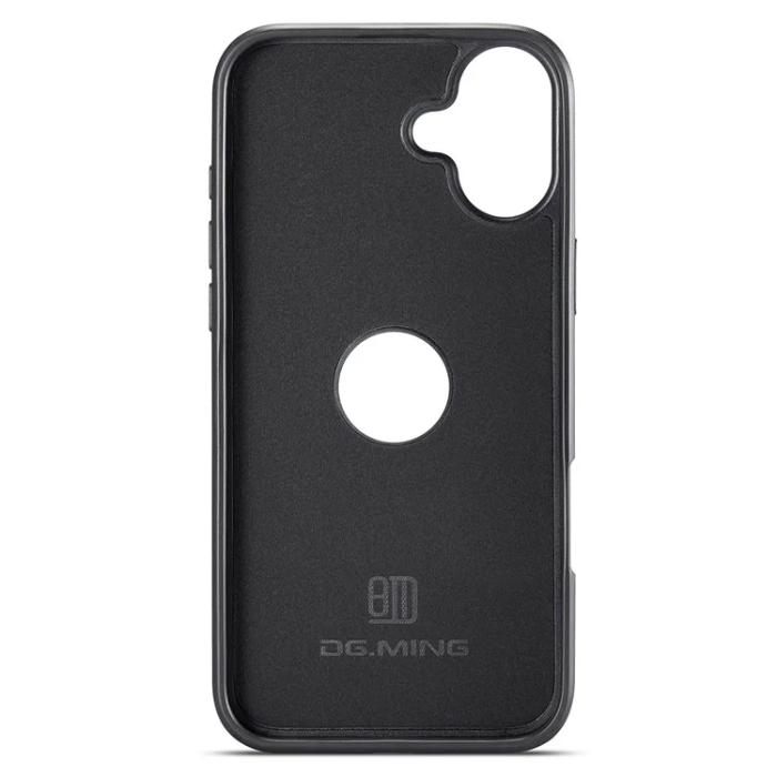 DG.MING - DG.MING iPhone 16 Plus Mobilskal Anti-Drop Läder - Svart