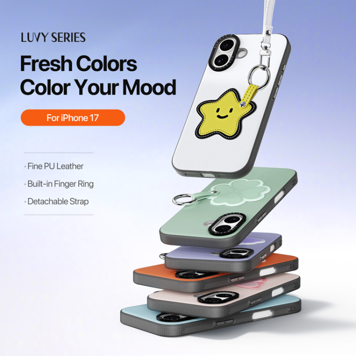 Dux Ducis - DUX DUCIS iPhone 17 Mobilskal med Fingerring/Rem Luvy Series