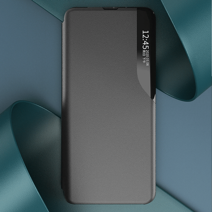 OEM - Galaxy S25 Fodral Eco Läder View med Flap - Röd