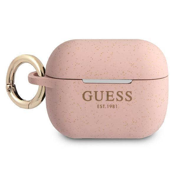 Guess Silicone Glitter Skal AirPods Pro - Rosa | 2353 | AlltMobil