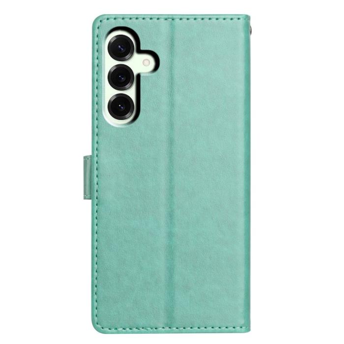 OEM - Samsung Galaxy A57 Plånboksfodral Konstläder Ställ - Grön