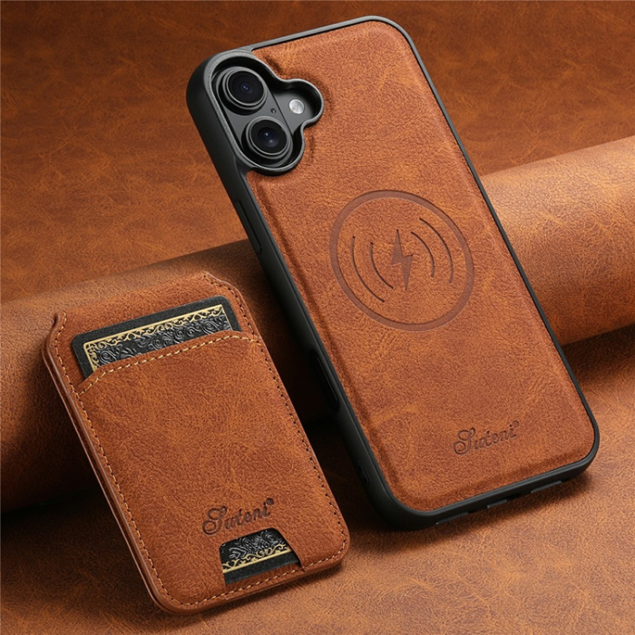 SUTENI - SUTENI iPhone 17 Mobilskal MagSafe Kickstand H16 - Khaki