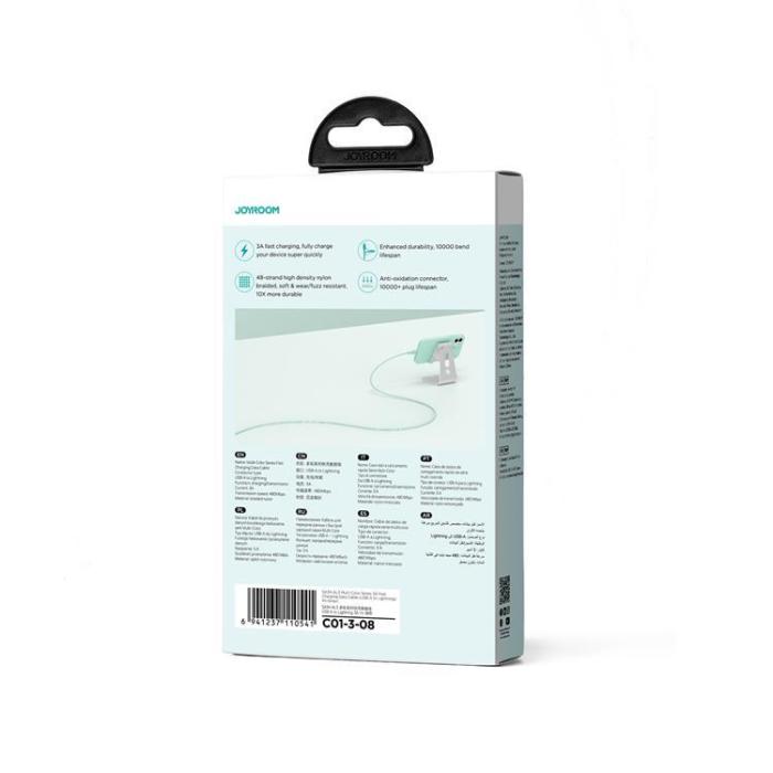 Joyroom - Joyroom USB-A till Lightning kabel 2m 3A - Grön