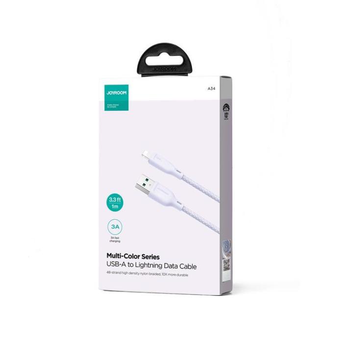 Joyroom - Joyroom USB-A till Lightning kabel 2m 3A - Lila