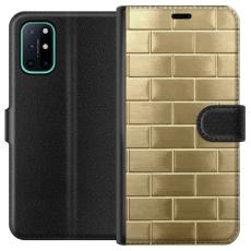 iSecrets - Pl&aring;nboksfodral till OnePlus 8T med Gyllene Murstenar
