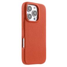 Melkco - MELKCO Mobilskal till iPhone 16 Pro Max Magnetiskt &Auml;kta L&auml;der PC Orange