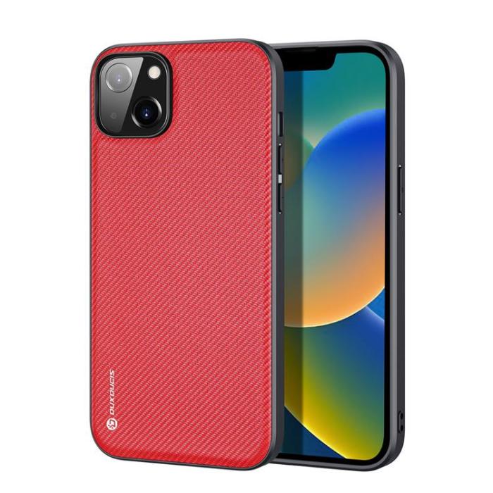 Dux Ducis - Dux Ducis iPhone 14 Plus Skal Fino Nylon - Röd