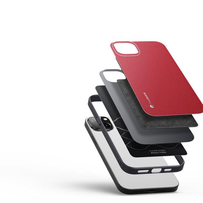 Dux Ducis - Dux Ducis iPhone 14 Plus Skal Fino Nylon - Röd