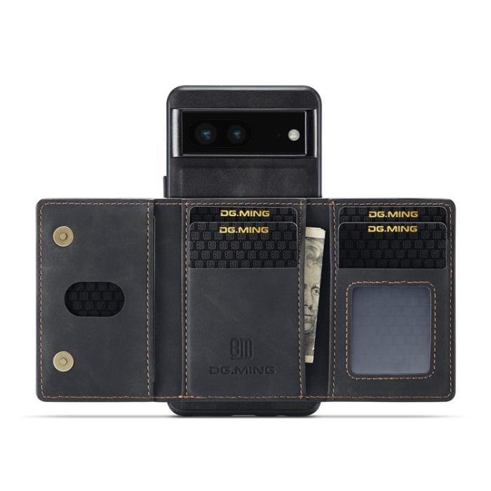 DG.MING - DG.MING Google Pixel 6a Plånboksfodral Detachable 2-in-1 M2 - Svart