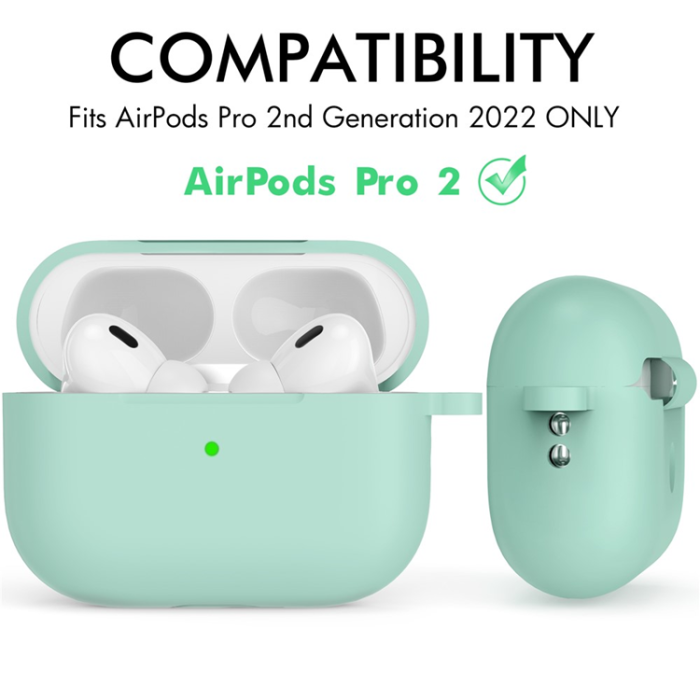 AHASTYLE - AHASTYLE AirPods Pro 2 Skal Silikon med Carabiner/Lanyard CS14