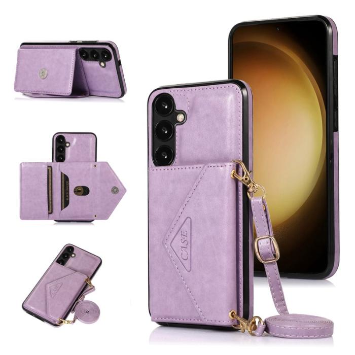 OEM - Mobilfodral för Samsung Galaxy S26 Konstläder + TPU - Lila