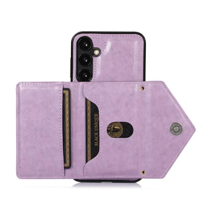 OEM - Mobilfodral för Samsung Galaxy S26 Konstläder + TPU - Lila