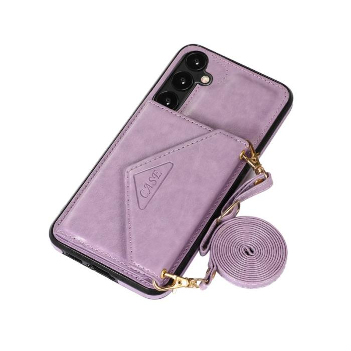OEM - Mobilfodral för Samsung Galaxy S26 Konstläder + TPU - Lila