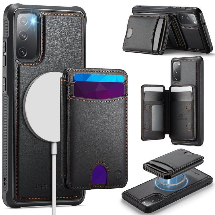 JEEHOOD Samsung Galaxy S20 FE Fodral Konstläder - Svart | 2353 | AlltMobil