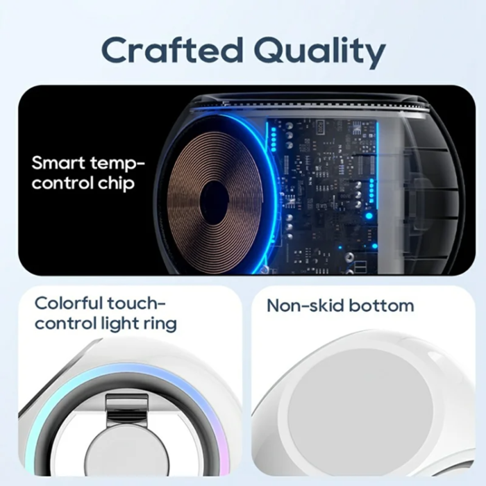 A-One Brand - 3-in-1 KL-CD70 Trådlös Laddare iPhone,Apple Watch,Airpods - Blå
