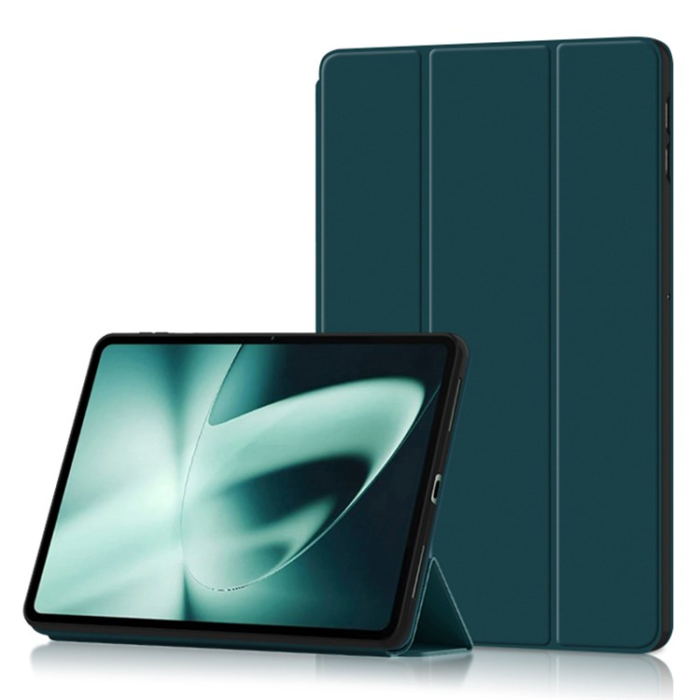 A-One Brand - OnePlus Pad Fodral Tri-Fold Stand Drop-Proof PU-Läder - Grön